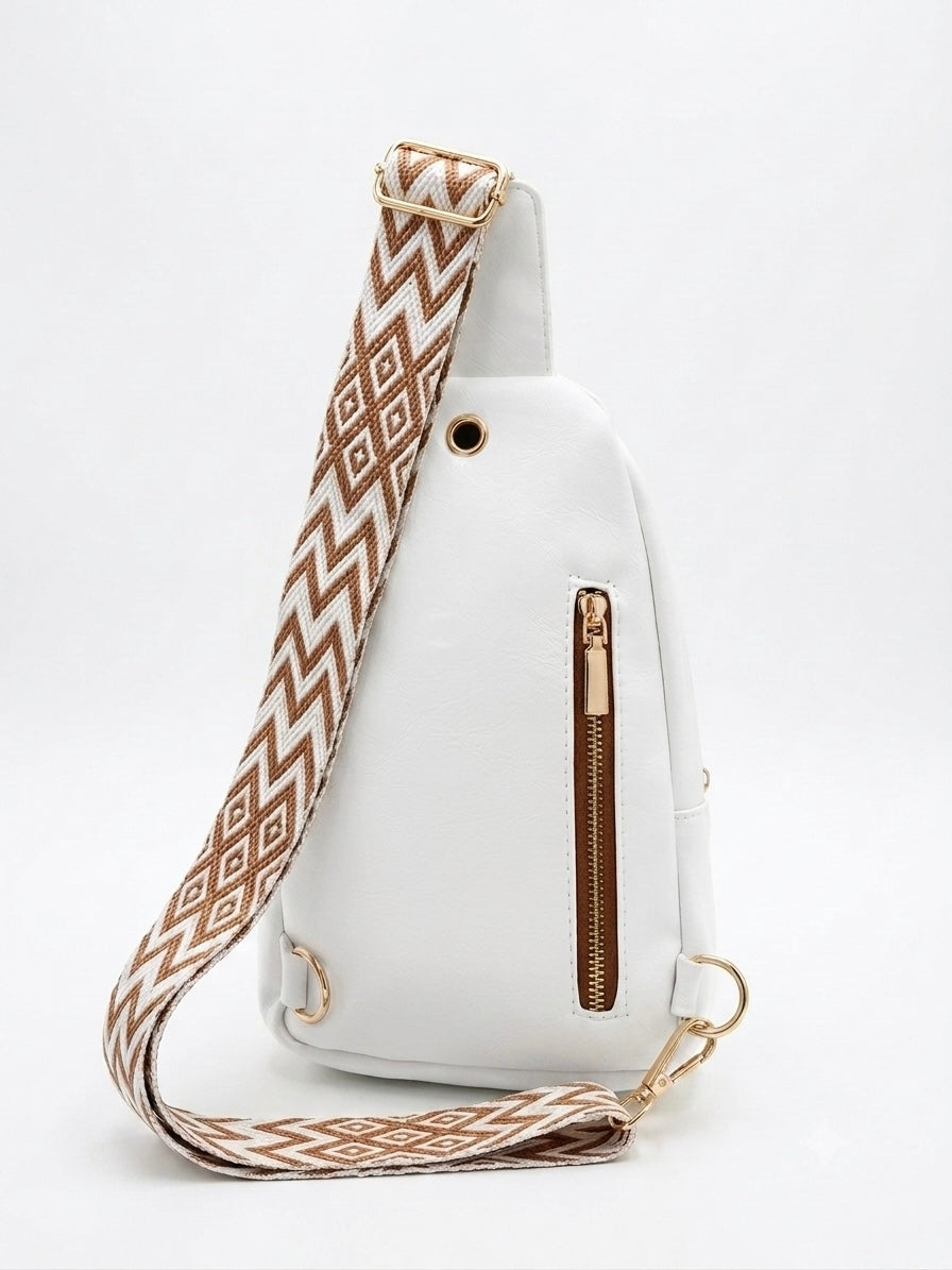 LEIRION Women's PU Leather Crossbody Sling Bag with Anti-Theft Pocket