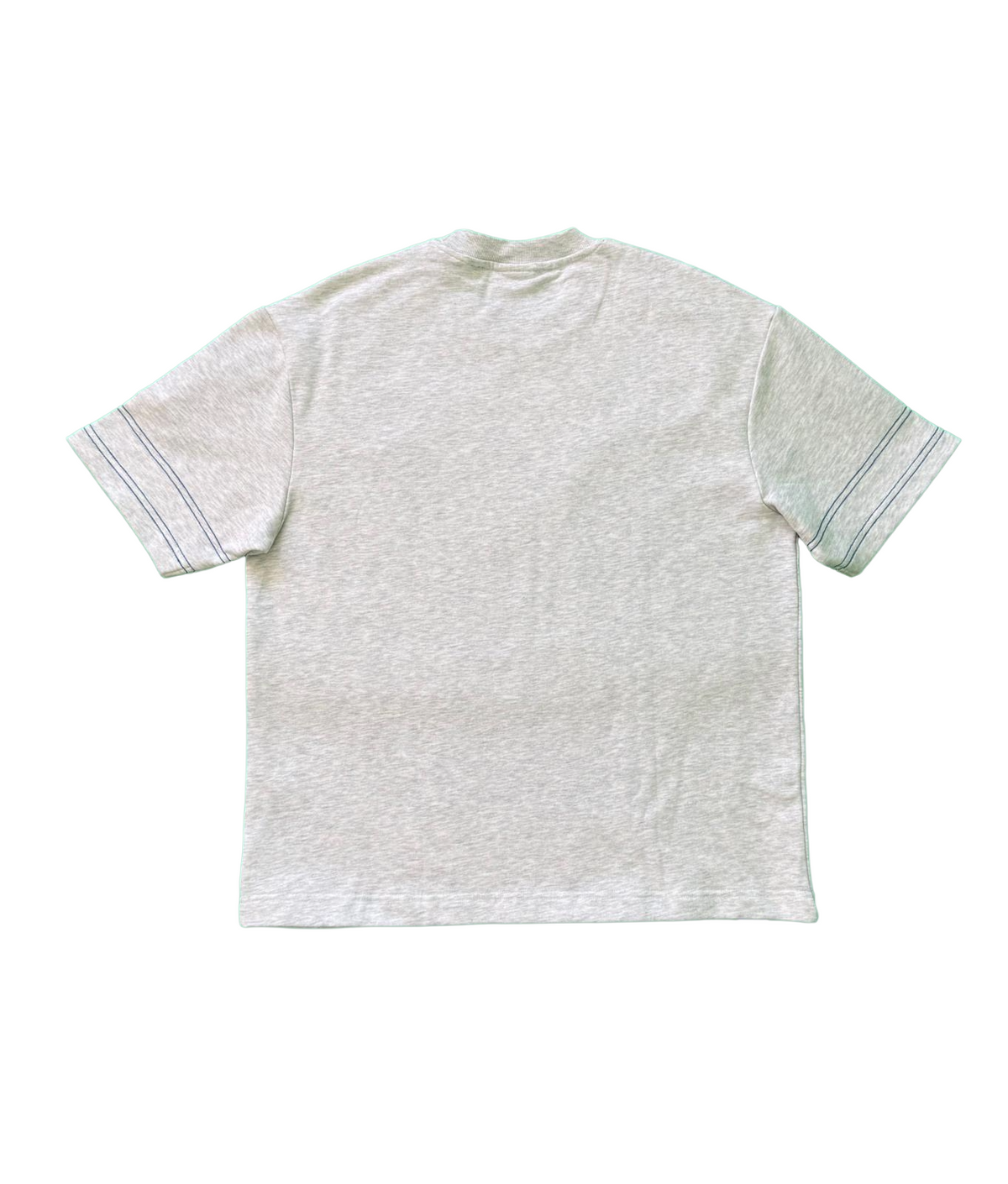 LEIRION Men's 300 GSM Heavyweight Oversized T-Shirt in Light Heather Grey