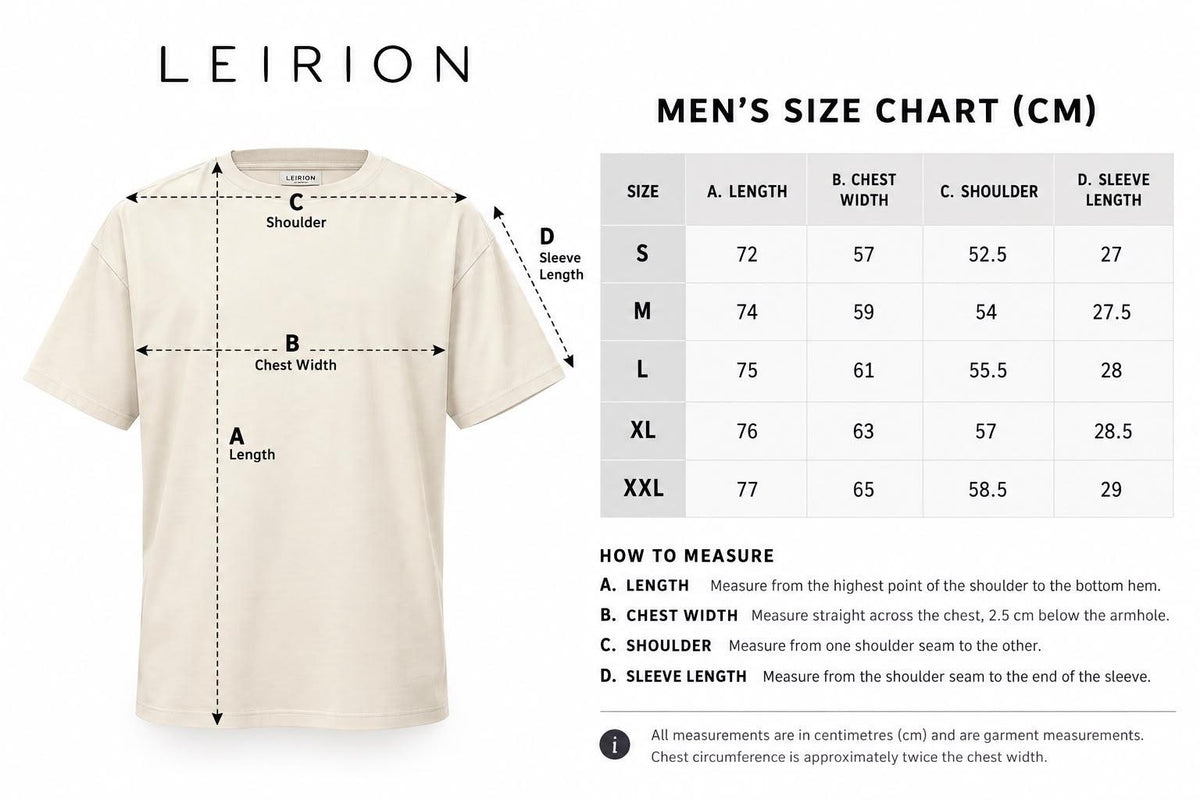 LEIRION Men's 300 GSM Heavyweight Oversized T-Shirt in Light Heather Grey