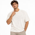 LEIRION Men's Overtype 3D Embroidered Oversized T-Shirt