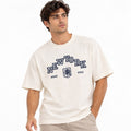 LEIRION Men's NEW YORK Oversized Heavyweight T-Shirt in Cream